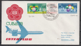 DDR: 1978, LuPo- Sonderumschlag INTERFLUG CUBA 76,   SoStpl. BERLIN Z / MIT INTERFLUG NACH HAVANNA - Luftpost