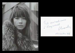 Françoise Hardy (1944-2024) - Rare Carte Dédicacée En Personne + Photo - 1998 - Singers & Musicians