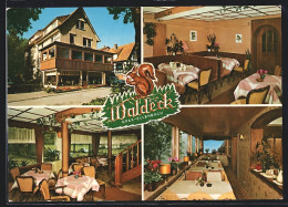 AK Gras-Ellenbach, Café-Pension Waldeck, Innen- Und Aussenansichten, Inh. Werner Zander  - Waldeck