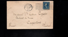 USA ETATS UNIS SEUL SUR LETTRE POUR LA FRANCE 1913 - Lettres & Documents