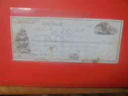 U.S.A (New York) Chèque De 1858 (B.34) - Collezioni