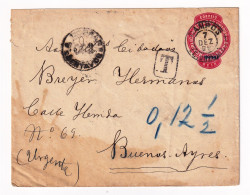Postal Stationery Campos 1899 Campos Rio De Janeiro Brésil Brazil Brasil Buenos Aires Argentina - Enteros Postales