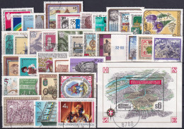 ÖSTERREICH 1986 Mi-Nr. 1836-1872 O Used Kompletter Jahrgang/complete Year - Full Years