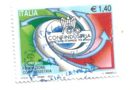 (REPUBBLICA ITALIANA) 2010, CONFINDUSTRIA - Serie Di 1 Francobollo Usato - 2001-10: Gebraucht