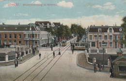 4894 308 Utrecht, Wittevrouwenbrug En Biltstraat 1911 Met  Aankomst Stempel LBPK 1018 Leiden 4 - Utrecht