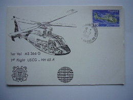 Avion / Airplane / COAST GUARD / Helicopter / 1st Flight USCG - HH 65 A / Marignane  Aug 22,1980 - Helikopters