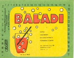 Poland - Old Label Baladi  Czluchow - Lemonades & Sodas