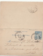 CARTE LETTRE Envoyée De Fontenay Aux Roses En 1900   RARE - Altri & Non Classificati