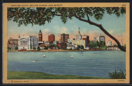 AK Oakland, CA, Skyline Across Lake Merritt  - Oakland