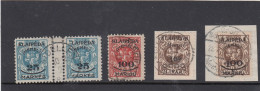 Deutsches Reich Memel 5 Briefmarken - Memelland 1923