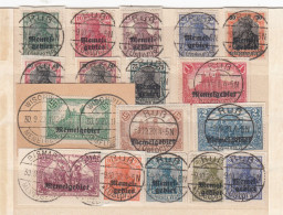 Deutsches Reich Memel Briefmarken Michelnr. 1-17 - Memelland 1923