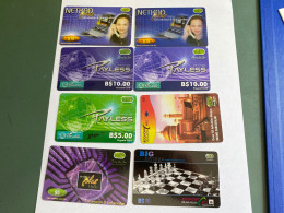 - 15 - Brunei 8 Different Phonecards - Brunei