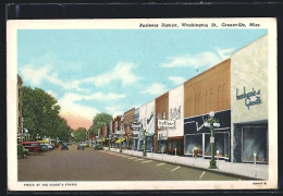 AK Greenville, MO, Business District, Washington Street - Autres & Non Classés