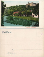 Ansichtskarte Gera Schloß Osterstein - Flusspartie 1908 - Gera
