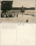 Neustädtel-Schneeberg (Erzgebirge) Filzteich, Belebt - Strand - Turm 1932 - Schneeberg