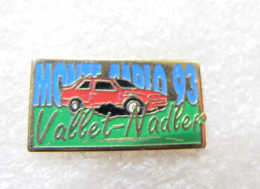 RARE  PIN'S  PEUGEOT 309 GTI  RALLYE MONTE CARLO 93  VALLET NADLER - Peugeot