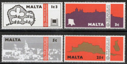 ZAYIX Malta 497-500 MNH Architecture Maltese Towns Floor Plan   073122S44M - Malta (...-1964)