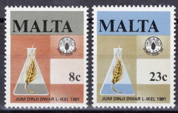 ZAYIX Malta 590, 591 MNH World Food Day  080122S02 - Malta (...-1964)