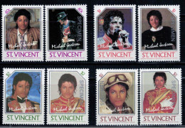 ZAYIX 1985 St. Vincent 894-897 MNH Musician Michael Jackson Specimen 010922S14M - St.Vincent (...-1979)