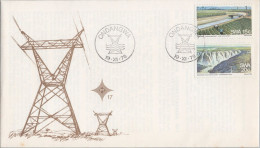ZAYIX South West Africa 396-397 FDC Electric Supply Dam Canal 081422SM14 - Südwestafrika (1923-1990)
