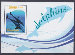 2012 Guyana 8346/B861 Marine Fauna - Dolphins 7,50 € - Dolphins