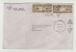 US Air Mail Letter Cover Posted 1940 To Switzerland B240615 - 1a. 1918-1940 Oblitérés