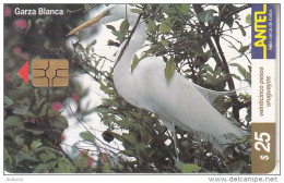 URUGUAY - Bird, Garza Blanca(121a), Chip GEM3.3, 06/00, Used - Otros & Sin Clasificación