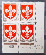 France 1960 N°1230 En Bloc De 4  4/4/60  ** TB - 1960-1969