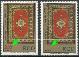 Turkey; 1974 RCD 200 K. ERROR "Missing Print (Value)" - Ongebruikt