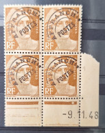 France 1949/51 N°95 En Bloc De 4  9/11/48  ** TB Cote 15€ - 1950-1959