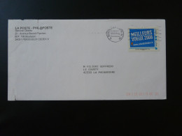 Lettre Avec Montimbramoi Salon Du Timbre Meilleurs Voeux 2008 - Storia Postale