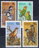 ZAYIX South West Africa SWA 363-366 MNH Rare Birds Nature 092022S64 - Südwestafrika (1923-1990)