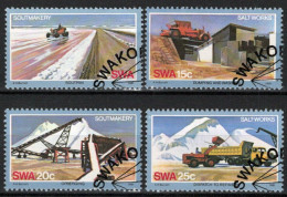 ZAYIX South West Africa SWA 483-486 CTO Industry Salt Making 092022S85M - Südwestafrika (1923-1990)