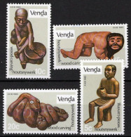 ZAYIX South Africa Venda 24-27 MNH Wood Carvings Culture Art 092022S89 - Unclassified