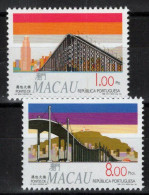 ZAYIX Macau Macao 746-747 MNH Bridges Nobre De Carvalho 092022S171M - Otros & Sin Clasificación