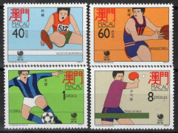 ZAYIX Macau Macao 573-576 MNH Sports Olympics Table Tennis Hurdles 092022S168 - Otros & Sin Clasificación