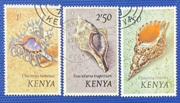 ZAYIX - 1971 - Kenya - #45-47 - Used - Marine Life - Shells - Kenia (1963-...)