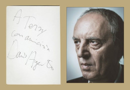 Dario Argento - Italian Film Director - Signed Album Page + Photo - Paris 1987 - Attori E Comici 