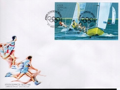 Por FDC Block 60 Olympische Sommerspiele Used Gestempelt - FDC