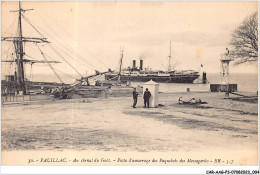 CAR-AAGP3-33-0202 - PAUILLAC - Au Chenal Du Gaet - Poste D'amarrage Des Paquebots Des Messageries - Pauillac