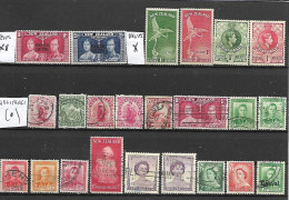 NOUVELLE ZELANDE -23 TRES BEAUX TIMBRES DONT 2 NEUFS* *  COOK- 4 NEUFS * ET 17 OBLITERES -PAS EMINCES -DEPUIS 1900-09 - Unused Stamps