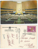 United Nations 30apr1973 Pcard New York With Disarmament Decade C15 Solo Franking - Covers & Documents