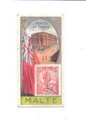 DK27 - CHROMOS CHOCOLAT VICTORIA - DRAPEAUX ET TIMBRE POSTE - MALTE - THEATRE DE LA VALETTE - Victoria