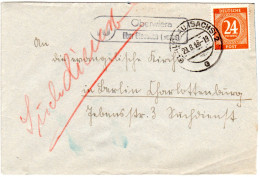 1946, Landpost Stempel OBERWIERA über Glauchau Auf Brief M. 24 Pf. - Otros & Sin Clasificación