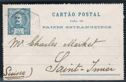 Portugal, 1899, For Suisse - Storia Postale