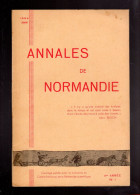 ANNALES DE NORMANDIE 1954 Les Fraternités Eure Noms De Lieux Pavilly St Hubert - Normandië