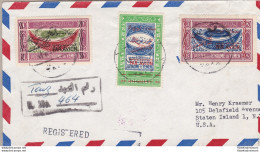 1951 YEMEN (Nord) - Michel 71I-76II-84I Registered Letter To New York With Arriv - Asia (Other)