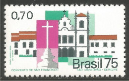 212 Brazil Monastere Sao Cristobao Saint Christophe MNH ** Neuf SC (BRE-168) - Abbazie E Monasteri