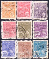 212 Brazil Collection 9 Timbres (BRE-124) - Collezioni & Lotti