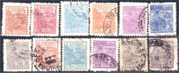 212 Brazil Collection 12 Timbres (BRE-127) - Collections, Lots & Series